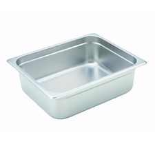 Winco Anti-Jamming Steam Table Pan Silver 12.8" L x 1.4" W x 4" H