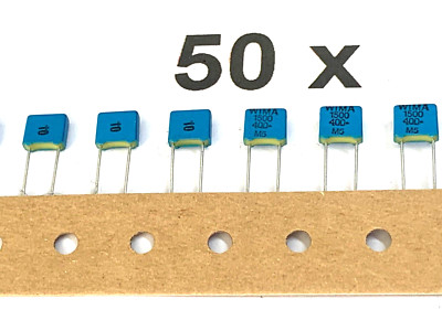 1500pF, 1,5nF, 400V-, FKS2, 10%, 200V~, WIMA, FKS2, FKS2G011501A00JF00, 50 Stück