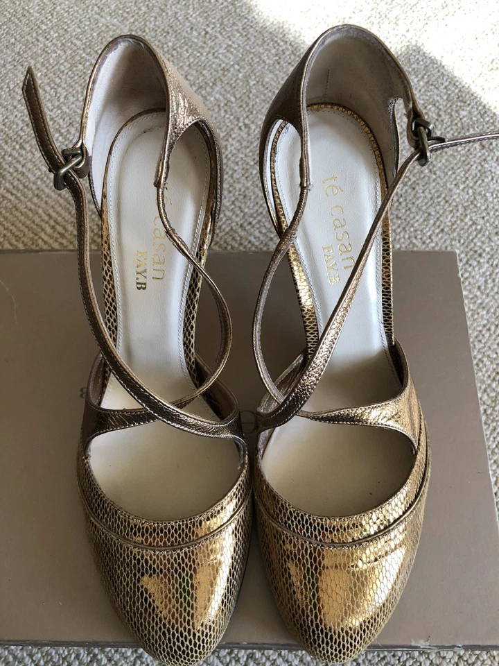 Nuevo piso muestra te casan FY.B Zapatos Mujer,talla 37,col.Bronce.Hecho en España. Foto 3 de 4