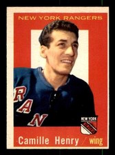 1959 Topps Hockey #46 Camille Henry - NM
