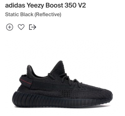yeezy boost 350 v2 black reflective uk
