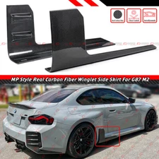 For 2023-2025 BMW G87 M2 MP Carbon Fiber Side Skirt Extension Winglet Attachment