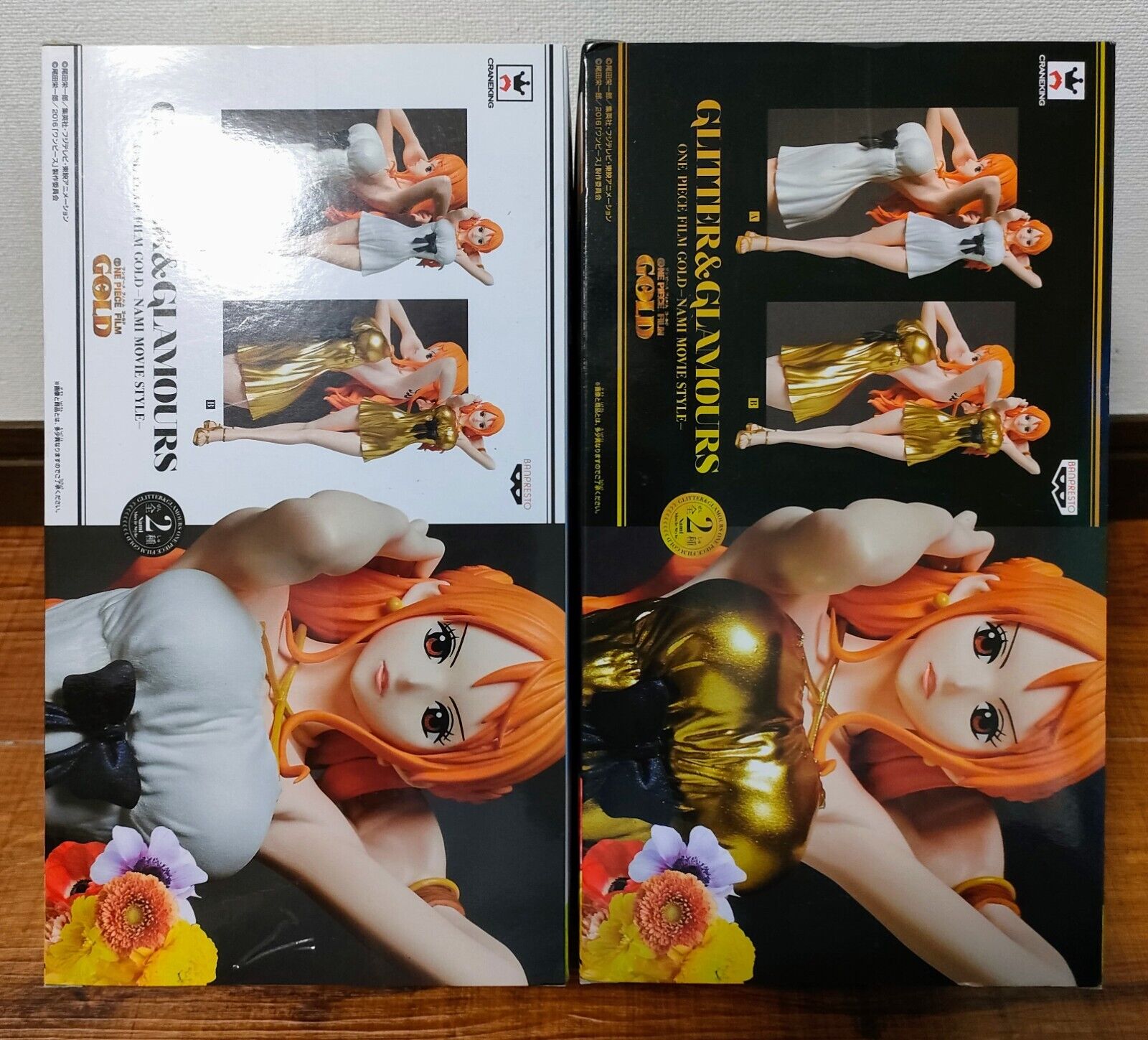 One Piece Glitter & Glamours NAMI One Piece Film Gold Nami Movie Style Set  of 2