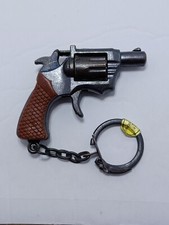 Vintage Cap Pistol Keychain-From Original 1960s-70s Store Display-Die Cast Metal