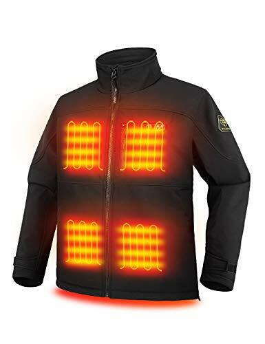 Men's Heated Jacket Soft Shell with 
