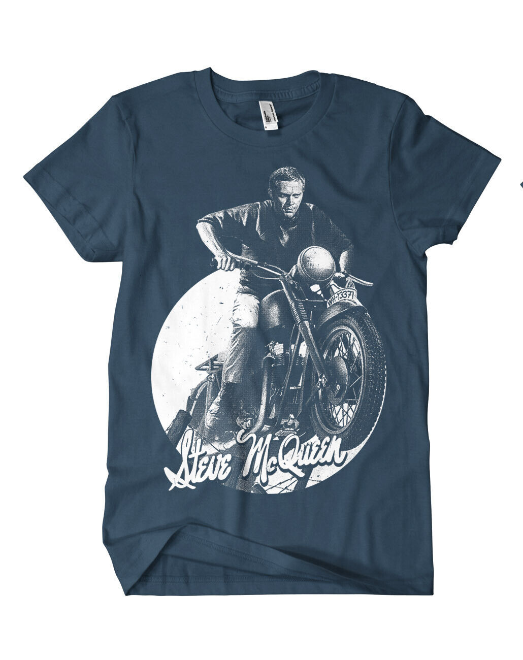 Steve McQueen Ketten T-Shirt Bullit LeMans Triumph Legende Speed King of Cool