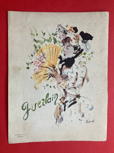 Christian Bérard 1946 dessin vintage parfum mode illustration retro publicité - Imagen 1 de 4