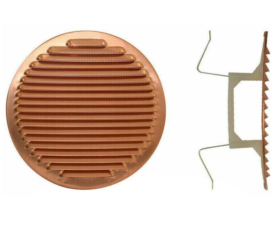 Griglie Aerazione Rame -diametro R80/125-01    FER 208086