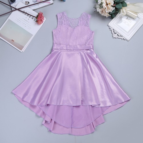 US Kids Girls Flower Princess Tutu Dress Pageant Wedding Formal Party Ball Gown - Picture 46 of 67