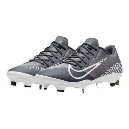 Nike React Vapor Ultrafly Elite 4 Gray White Baseball Cleats sz 8