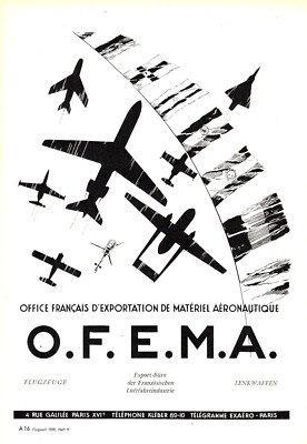 3w24059/ Reklame aus 1959   O.F.E.M.A. Export Büro d. Franz. Luftfahrtindustrie