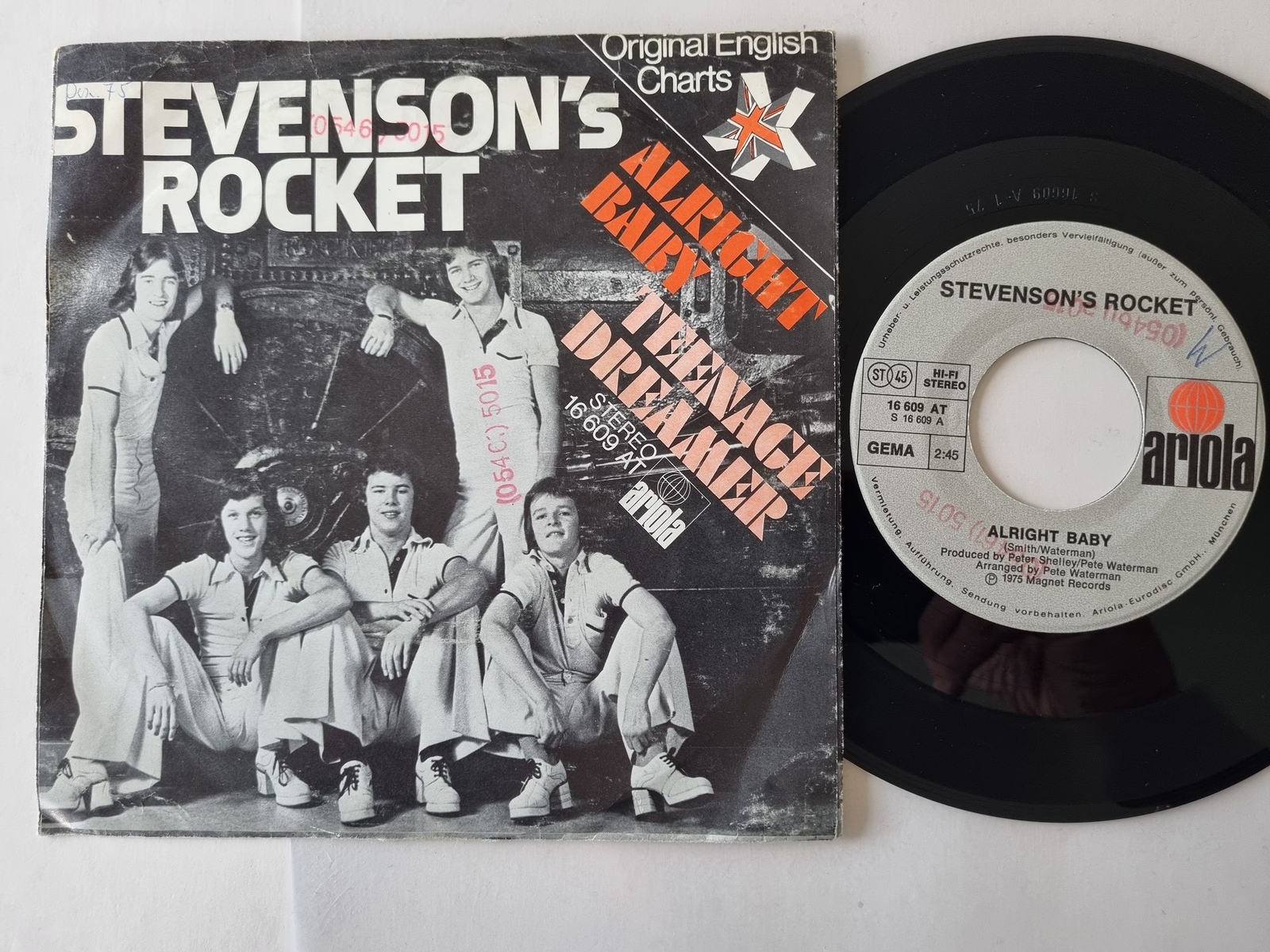 Stevenson's Rocket - Alright baby/ Teenage dreamer 7'' Vinyl Germany