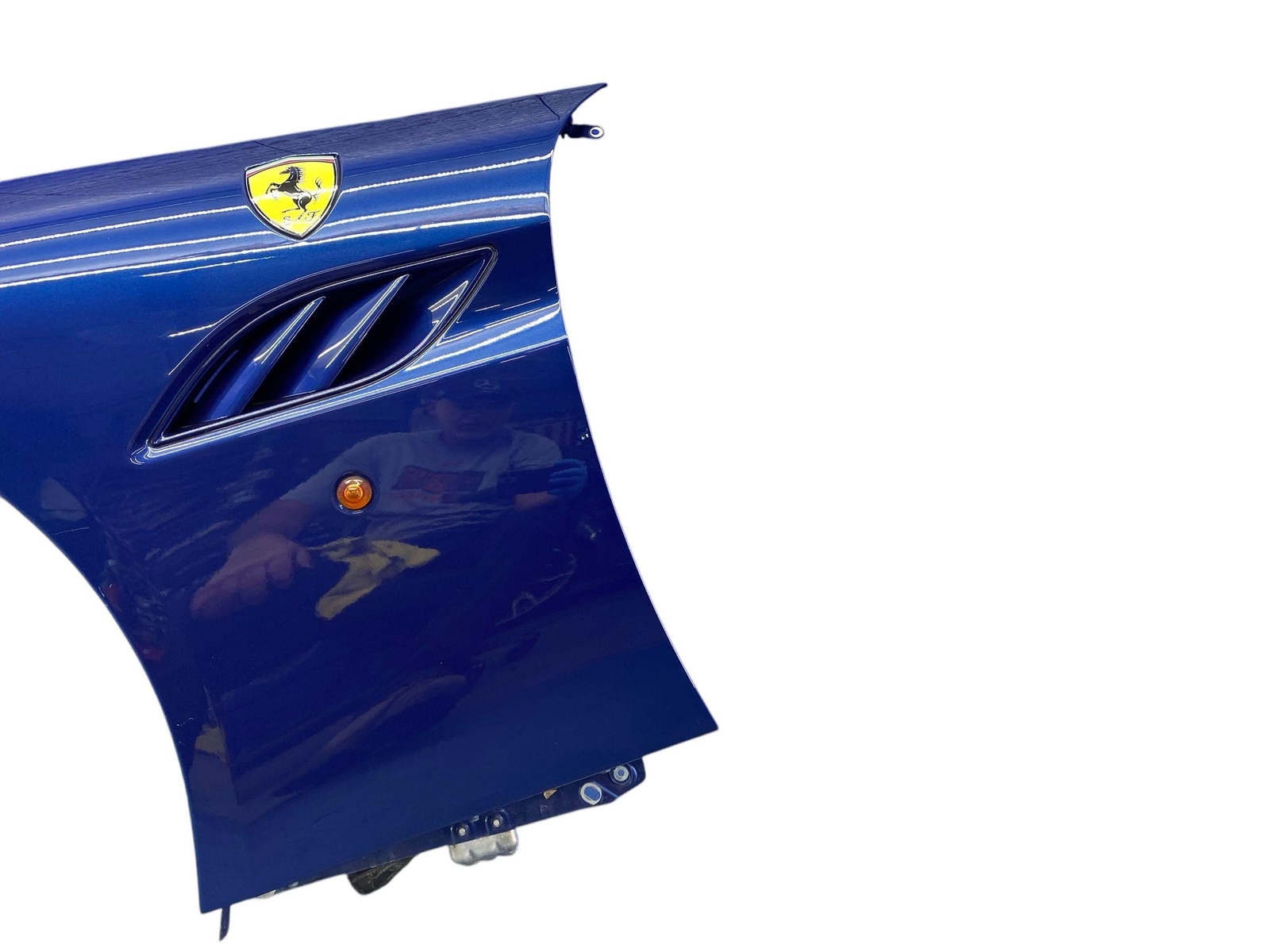 2008-2014 FERRARI CALIFORNIA FRONT LEFT FENDER PANEL W/ VENTS BLU TOUR DE FRANCE