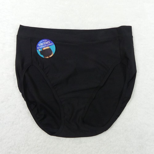 Vanity Fair Underwear Womens 7 Large Black High Cut Brief Stretch 13291 1 Pair