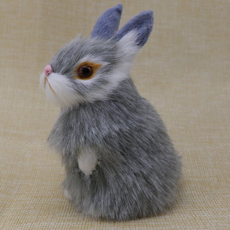 Artifical Mini Rabbits Realistic Easter Bunnies Faux Fur Toys ...