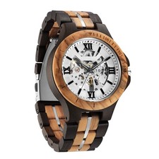 Richwood Men's Wooden Watches Zebra Wood Watch Gift for Men Relogio Masculino