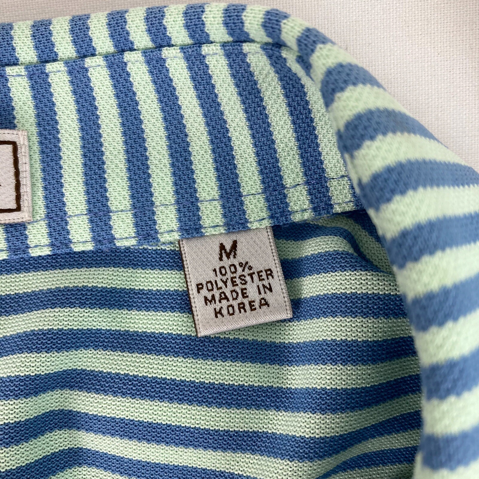 Peter Millar Striped Performance Jersey Polo Medi… - image 10