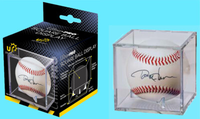 ULTRA PRO UV Protected BASEBALL HOLDER w/ STAND Ball Display Case Acrylic Cube