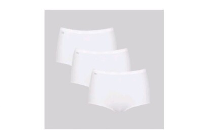 Sloggi Basic+  White 3 Pack Maxi Brief UK 16  Cotton  QVC  407162.