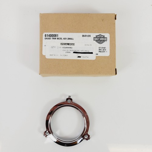 2014-2024 Harley Touring Fuel / Volt Gauge Chrome Bezel Trim FLH FLT 61400081