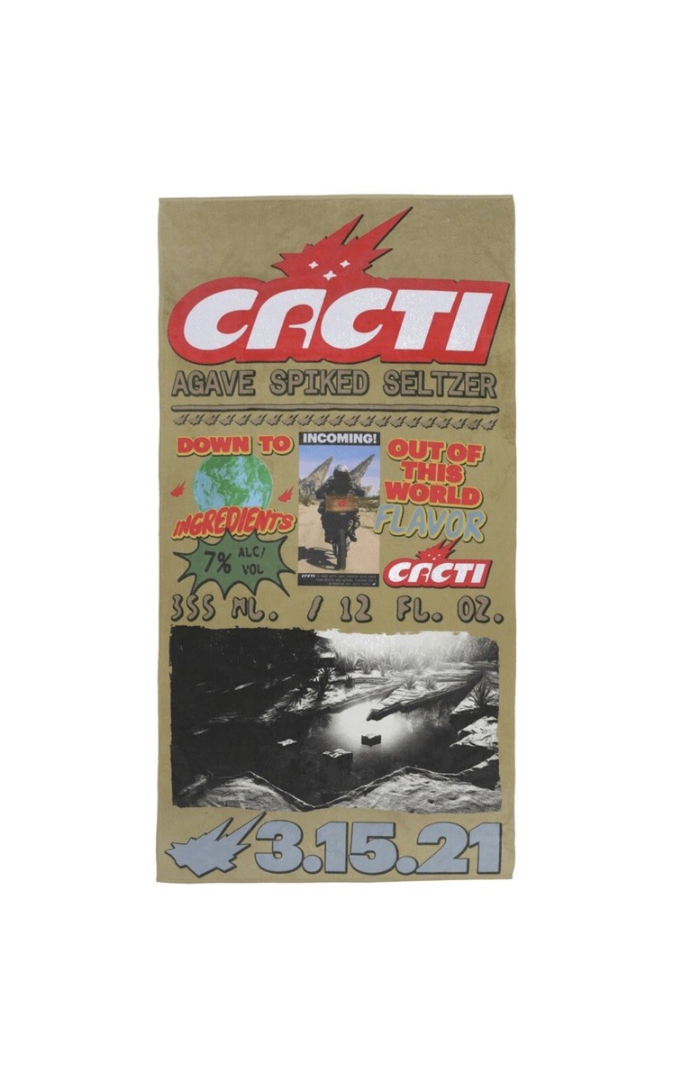 Travis Scott🌵Cacti Collectable Down To Earth 🌎 Beach Towel | eBay