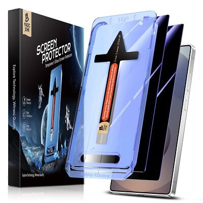 MAGIC JOHN 2 Pack for Samsung Galaxy S25 Ultra Privacy Tempered Glass Screen ...