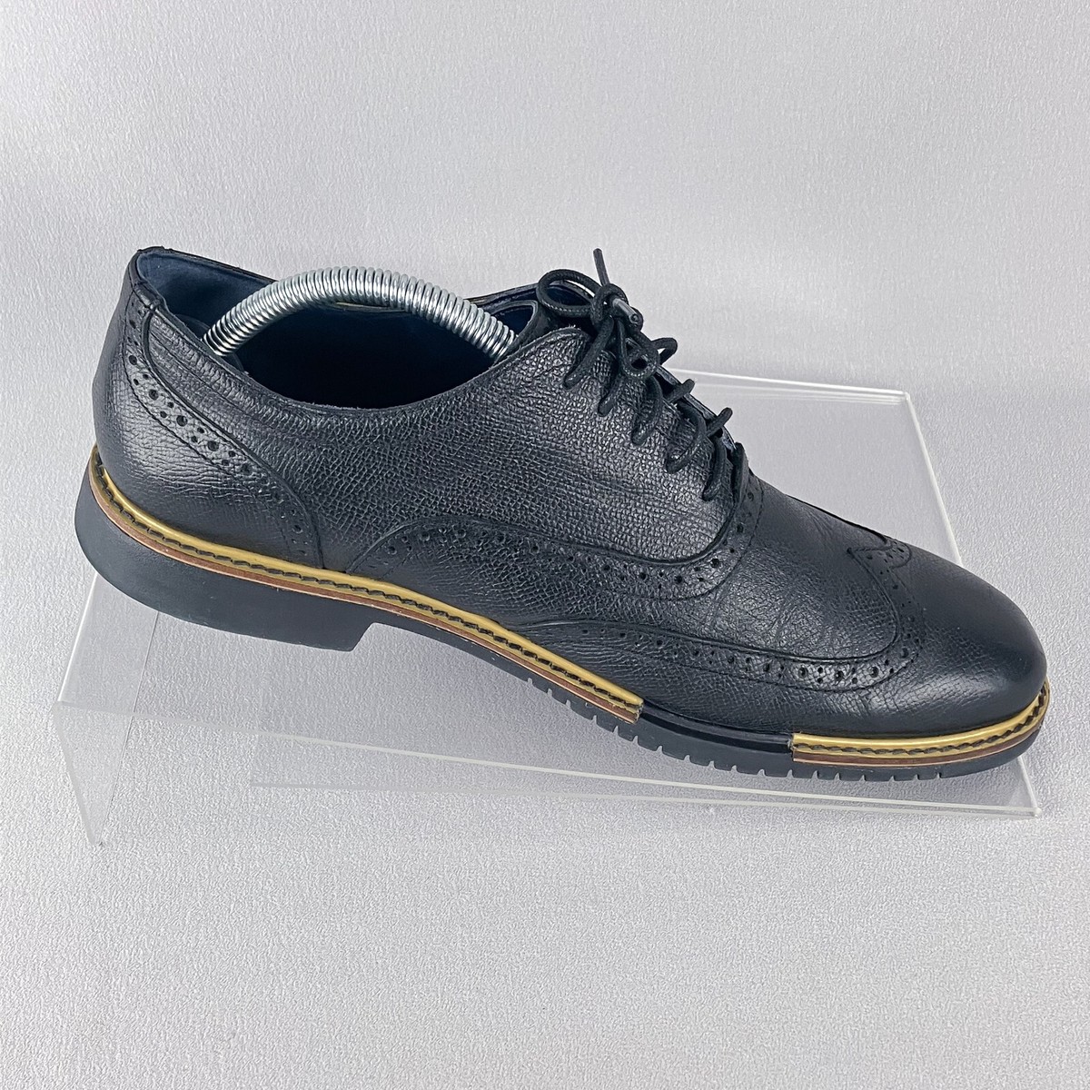 Cole Haan Morris Wingtip Oxford Shoe Mens 15 Black Leather Medallion Toe Lace Up Men main image 3