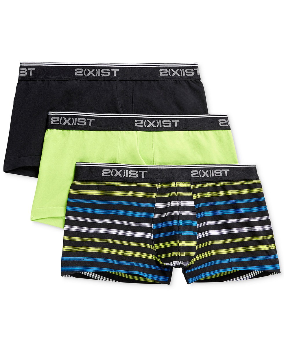 2(x)ist Slip Homme Stretch No Show – Lot De 2, Coton Confortable, Invisible Sous Vêtements, Contour Pochette 3D