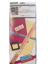 New Westrim Crafts Vtg 2005 Scrapbooking 460 Page Accents Family Words Sealed
