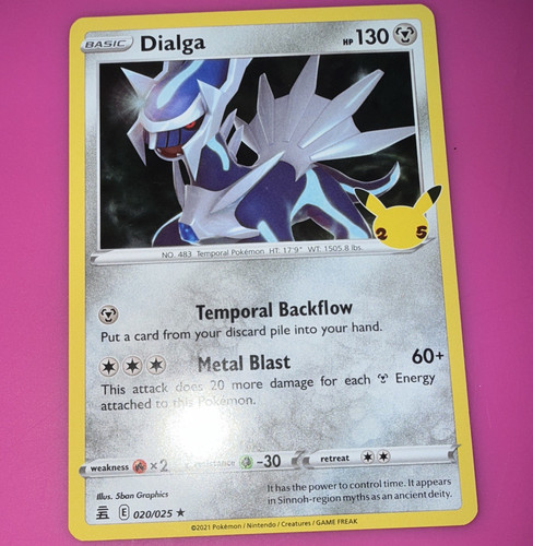 Dialga 020/025 Holo Celebrations 25th Anniversary English 2021 Pokémon TCG