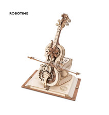 ROKR Magic Cello 3D Wooden Puzzle Mechanical Music Box AMK63