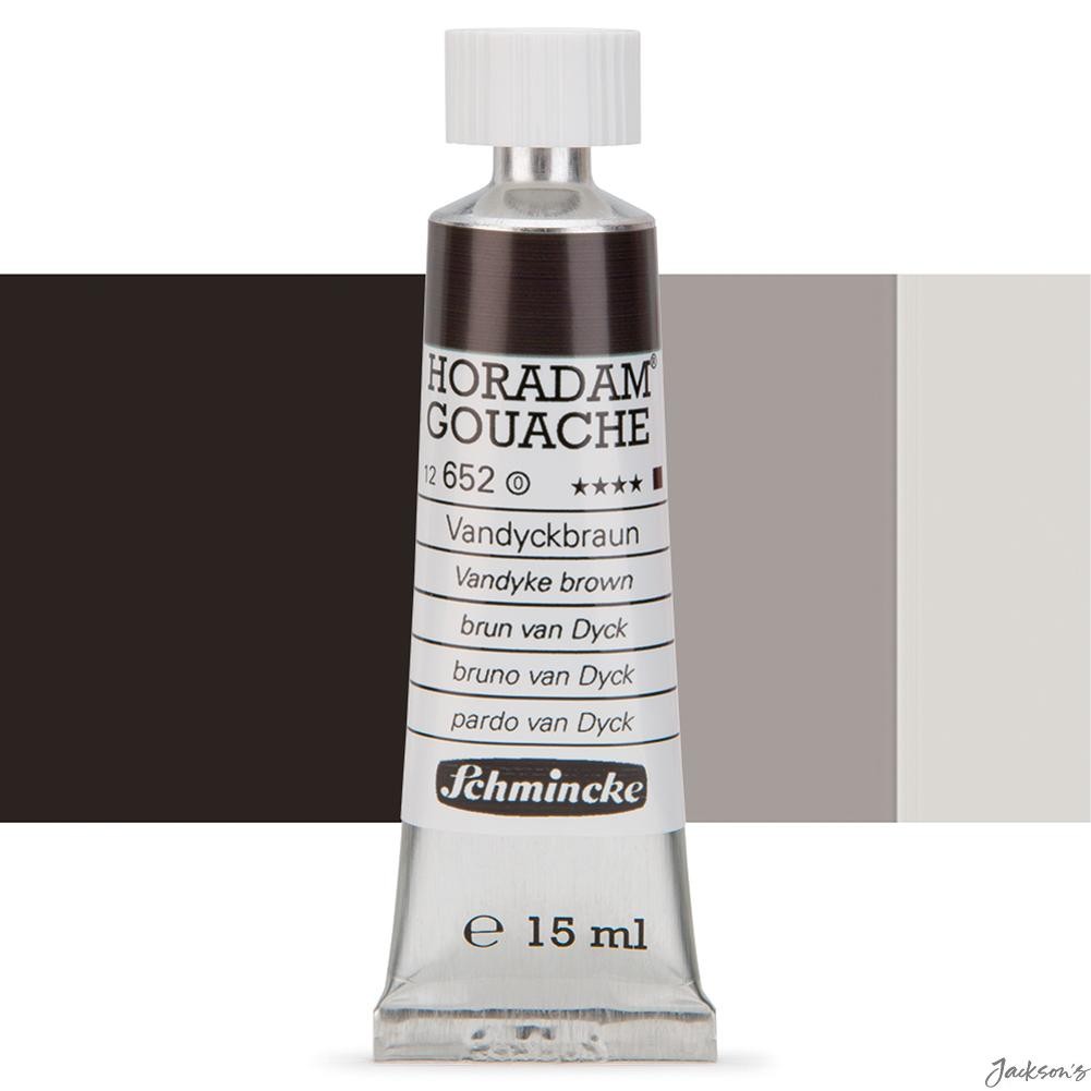 Schmincke Horadam Gouache Paint Tube 15ml Vandyke Brown Artist Painting