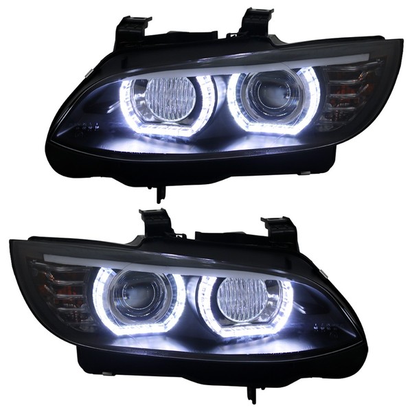 Xenon Scheinwerfer LED Tagfahrlicht FüR BMW E92 E93 Ohne AFS 2005-2010 Schwarz-image