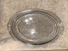 Vintage Blue Tint Pyrex 812 Glass Oval Oven Broiler Baking Dish Serving Platter