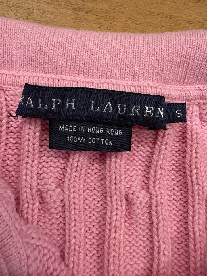 Vintage Ralph Lauren Pequeña Rosa Acolchada Camisa Mujer’s Foto 4 de 4