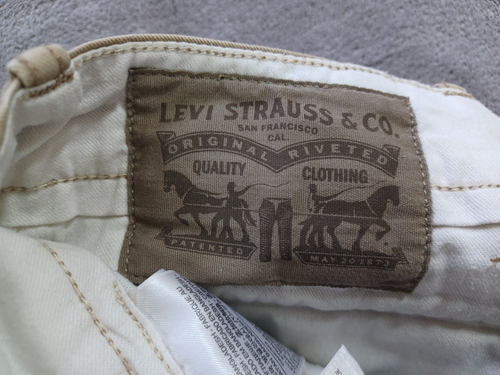 Pantalón chino Levi's para hombre 32W 32L etiqueta negra beige caqui - Imagen 8 de 12