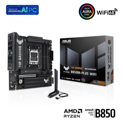 ASUS TUF Gaming B850M-Plus WiFi, AMD mATX Motherboard, MSRP $354
