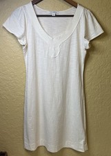 Banana Republic Ivory 100%Cotton Cap Sleeve Dress Size S