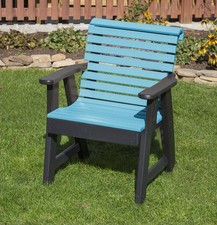 Amish Made Rollback Garden Chair, HDPE Poly Lumber, Made in USA