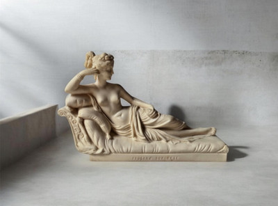 Paulin Borghese as Venus Victorious Statue G.Ruggeri female sculpture figurine