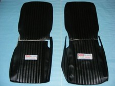 FIAT 500 L COPPIA FODERE SEDILI ANTERIORI TAPPEZZERIA NERI A CANALETTI