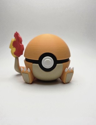 Charmander Themed Specialty Ball (3D Printed Pokeball)