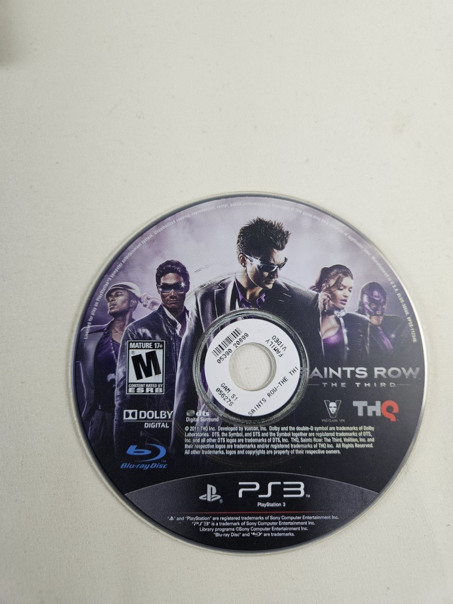 Saint's Row The Third -Sony PlayStation 3 PS3- CIB Complete Tested