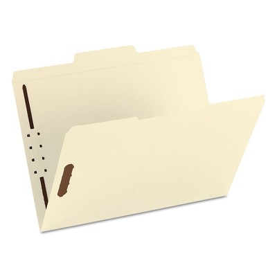 Smead Fastener File Folder, 2 Fasteners, Reinforced 1/3-Cut Tab, Letter Size,