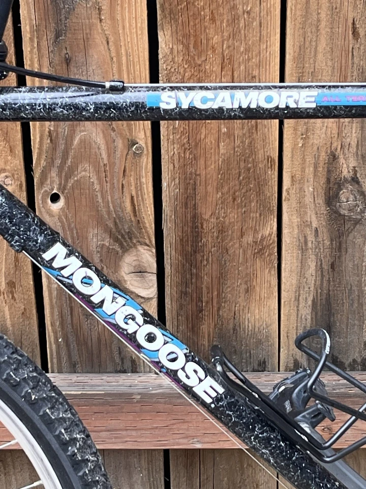 1992 Mongoose Sycamore SX MTB Bicicleta Média 21.5 Hardtail Rock Shox Aço Envio EUA - Imagem 2 de 4