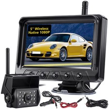 Wireless Portable Backup Camera 5  Trailer Backup Camera 1080P Night Vision