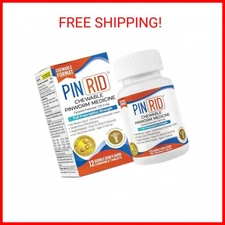 PinRid Pyrantel Pamoate Dewormer for Humans - 250mg, Pinworm Medicine for Adults