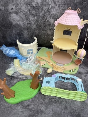 Sylvanian Families Empty Building Bundle Spares Windmill, Baby Castle, Park