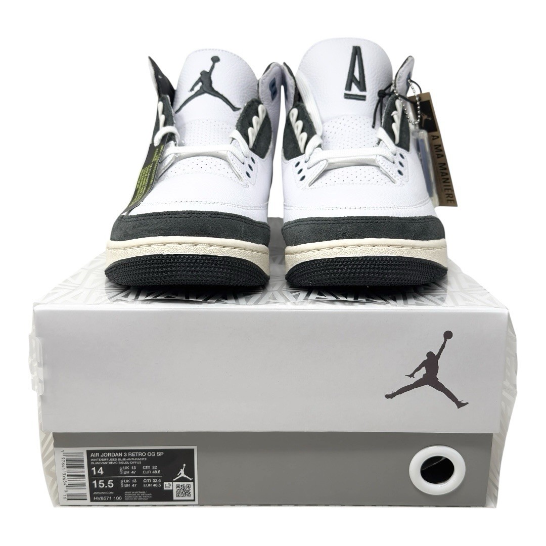 Air Jordan 3 Retro OG SP A Ma Maniere Diffused Blue For The Love