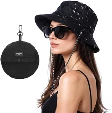 Bucket Hat, Outdoor Bucket Hat Rain Hats for Women Waterproof Quick Dry Packa...